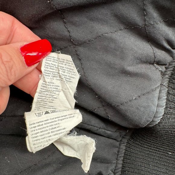 Rip Curl Quilt‎ Lined Flannel Kosy Jacket Men's Size XL Black/Gray Check Hooded - Picture 10 of 15